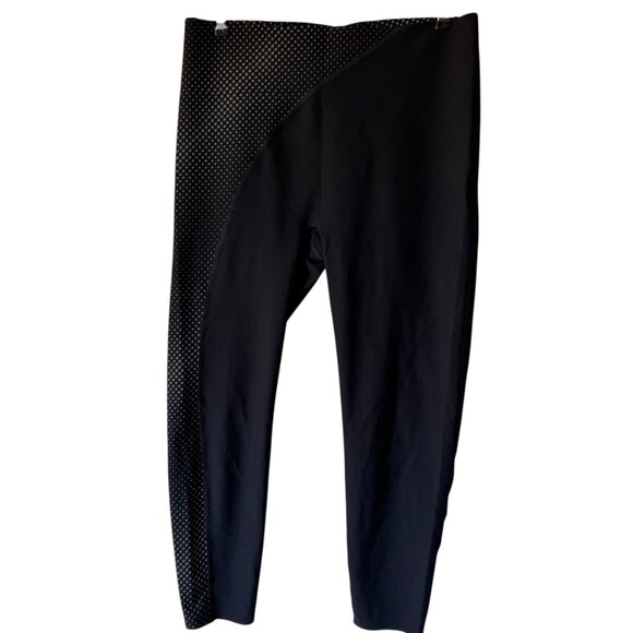 Spanx Every Wear Asymmetrical Reflective 7/8 Leggings Sz XL Black - Picture 1 of 16